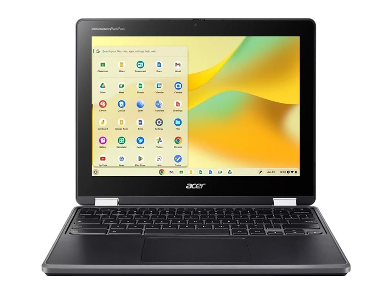 Acer - Chromebook Spin 512 R856TN-P20G 12" - Intel N200 chip - 8GB Memory - 64GB SSD - Black