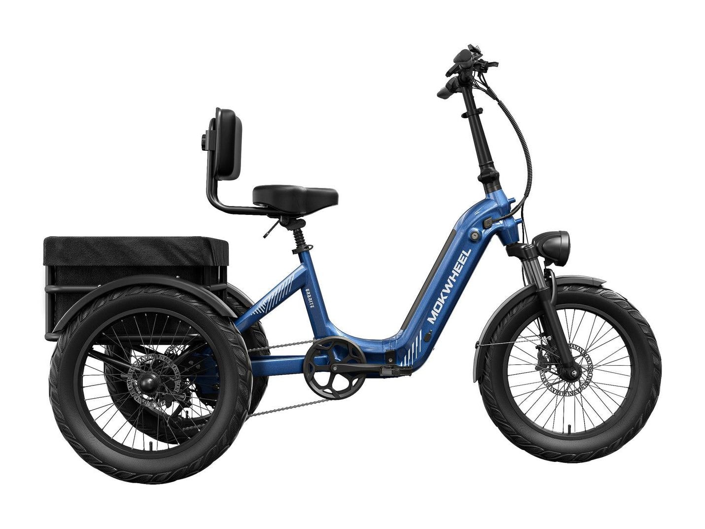 Mokwheel - Granite E-Trike Steel Blue Electric Bikes