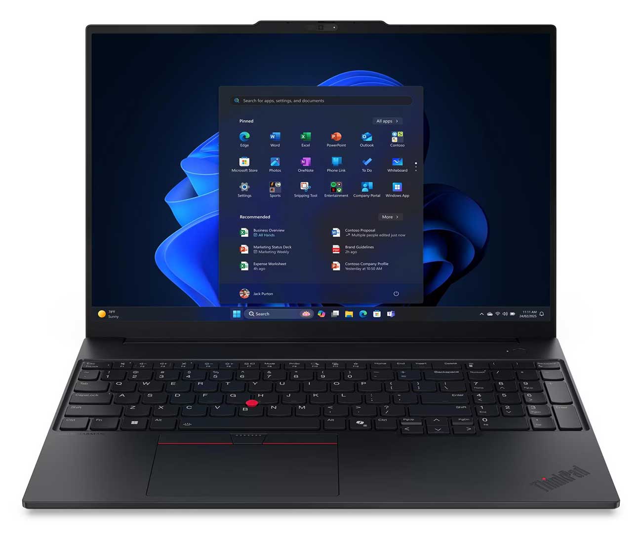 Lenovo - ThinkPad E16 Gen 3 16" - Intel Core 7 240H chip - 16GB Memory - 512GB SSD - Black