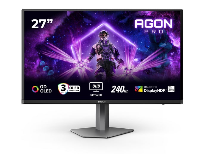 AOC - 26.5" AG276UZD 4K UHD 240Hz Gaming Monitors (EU)