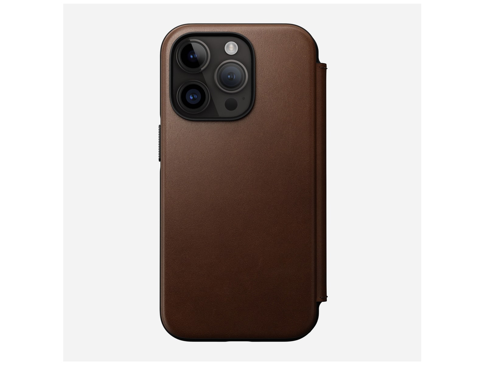 Nomad - Modern Leather Folio - iPhone 14 Pro - Rustic Brown - Camino Leather