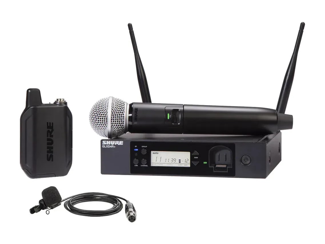 Shure - GLXD124R+ Digital Wireless Combo System Microphones