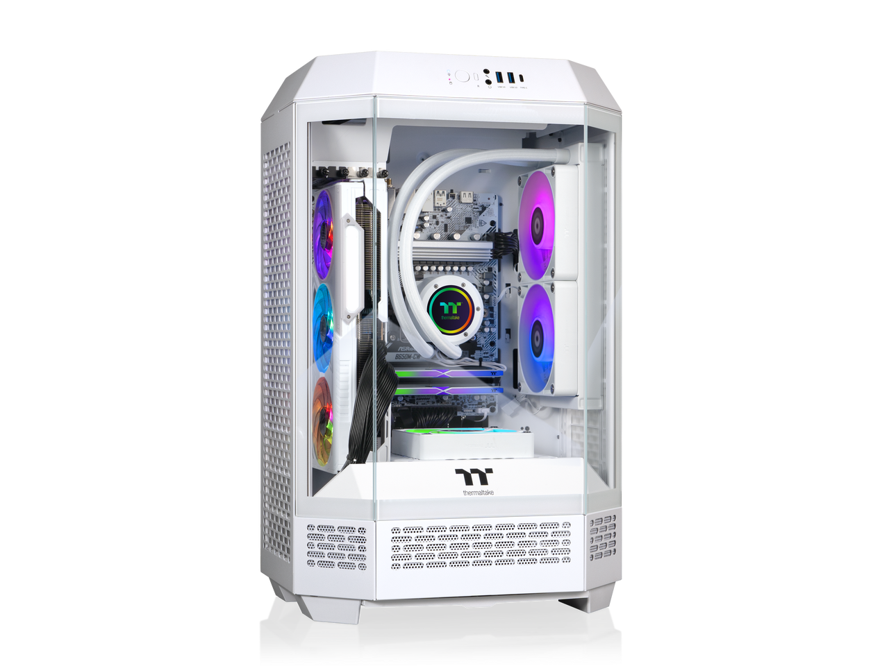 Thermaltake - Reactor 7897XS - AMD Ryzen 7 7800X3D chip - 32GB Memory - 2TB SSD - White