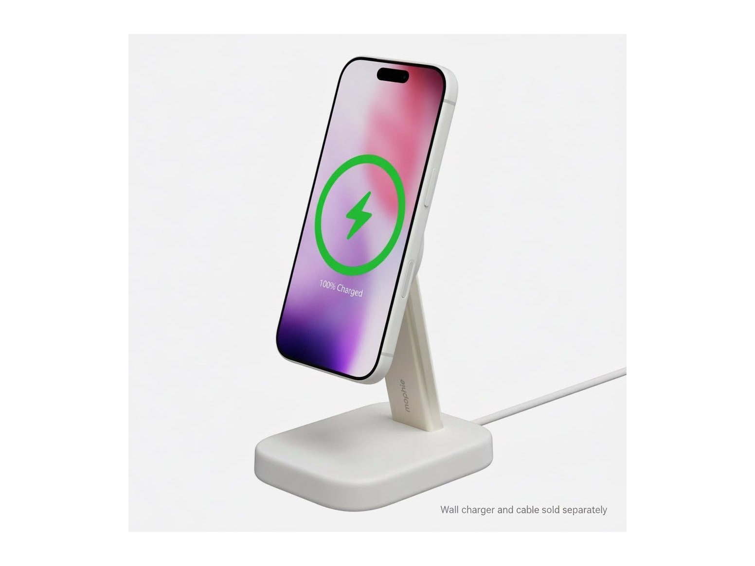 mophie - Wireless Charging Stand White Wireless Chargers