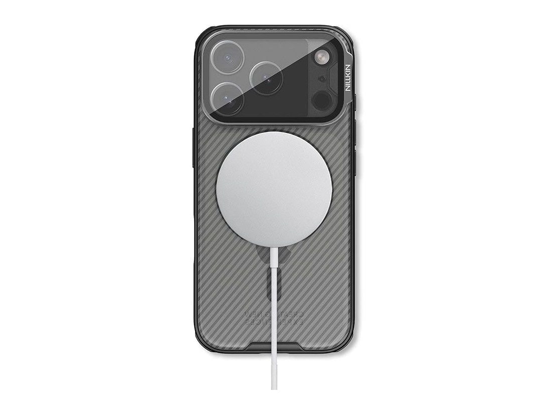 Nillkin - MagSafe Compatible CamShield CamProp Case with Tinted Clear Camera Cover - iPhone 17 Pro - Translucent Black