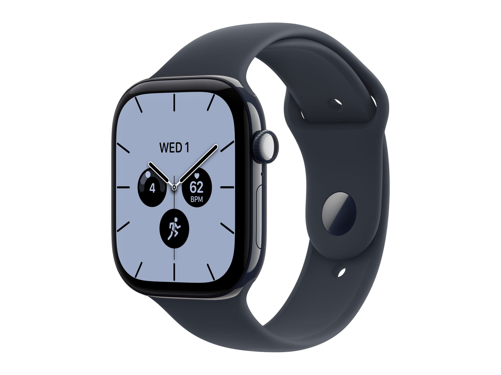 Apple Watch Series 12 GPS + Cellular 46mm Night Blue Ceramic Case with Navy Blue Sport Band - S/M