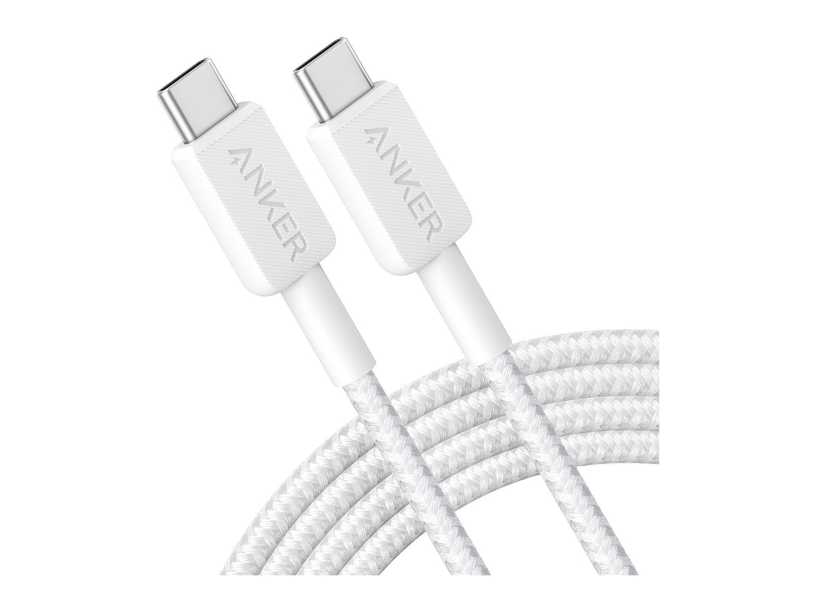 Anker - Braided USB-C to USB-C Cable (6 ft) 60W Charging Cables
