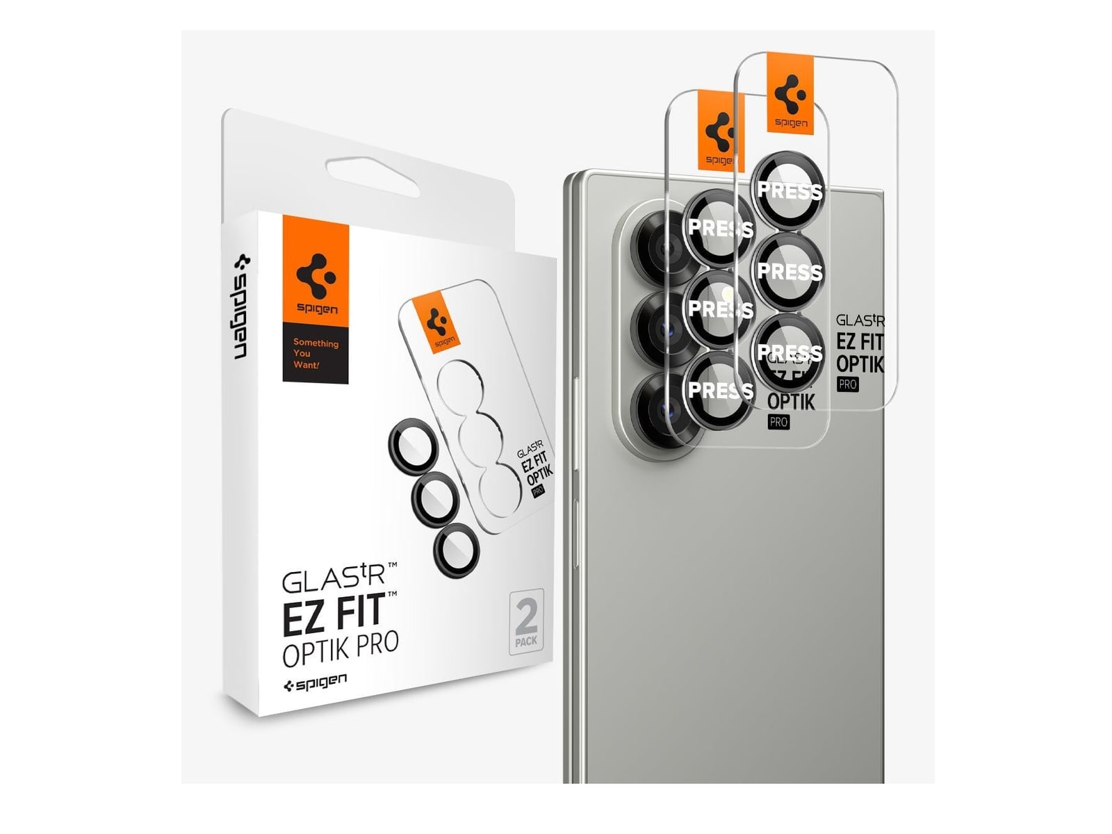 Spigen - Optik Pro EZ Fit - Galaxy Z Fold 8 Ultra - Black