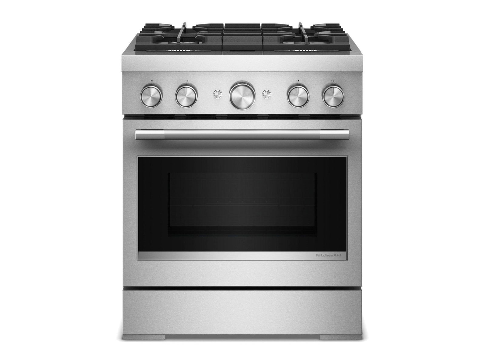 KitchenAid - Commercial-Style Dual Fuel Range with No Preheat Air Fry Mode 30-Inch Wide Stainless Steel Ovens & Ranges