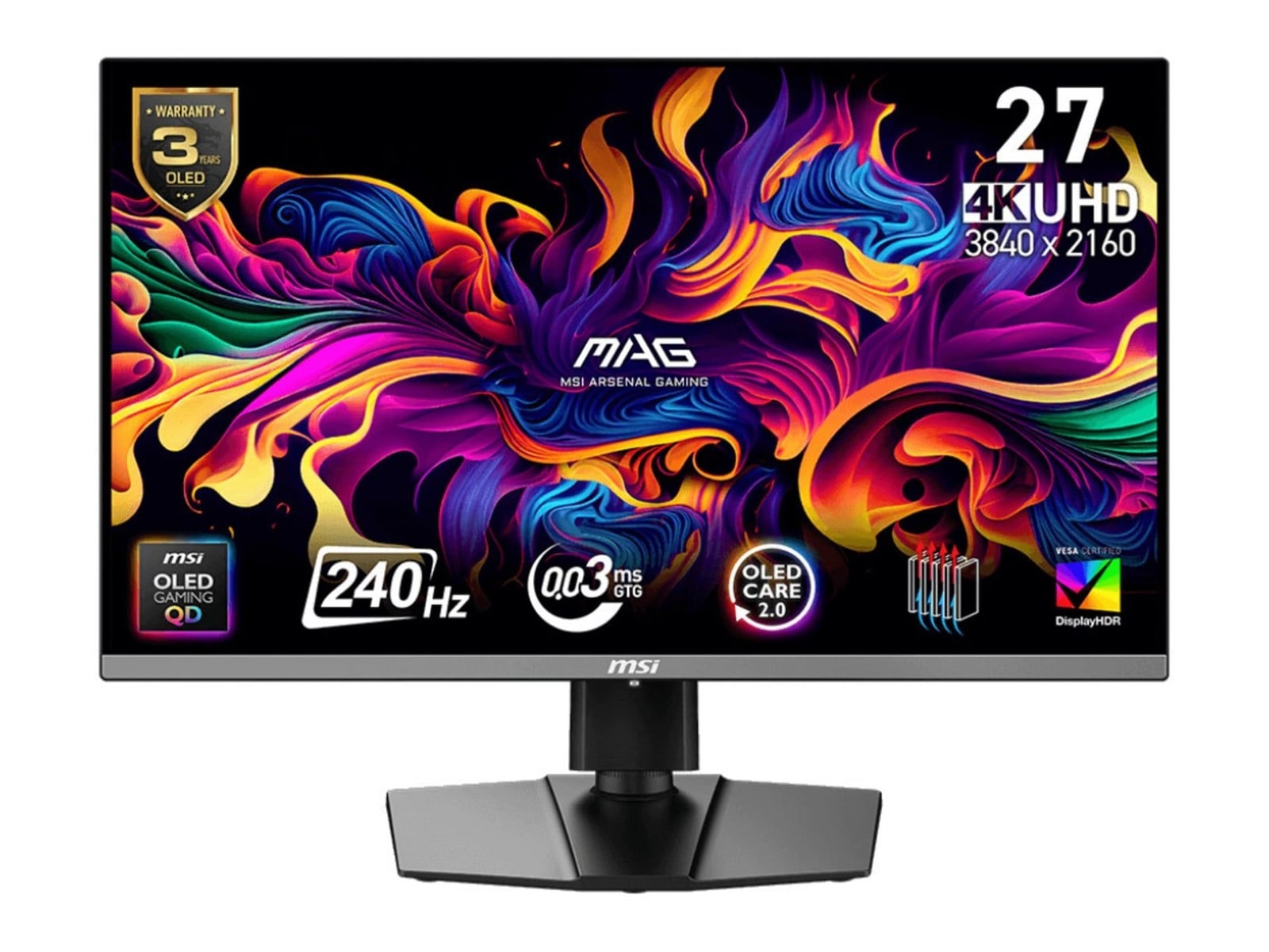 MSI - 26.5" MAG 272UP 4K UHD 240Hz OLED Monitors