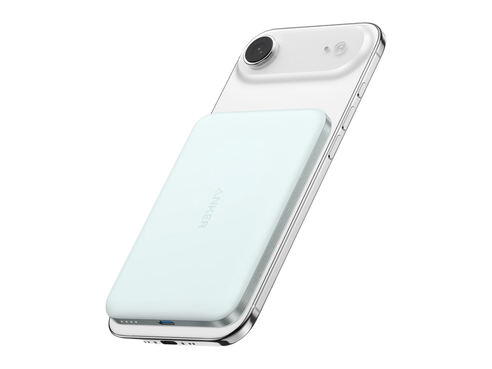 Anker - Nano Power Bank (5K, MagGo, Slim) Teal Oasis Power Banks