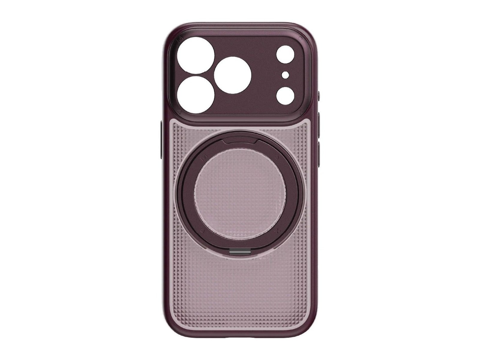 MOMAX - Soma Crystal MagSafe Case - iPhone 18 Pro - Dusky Cherry