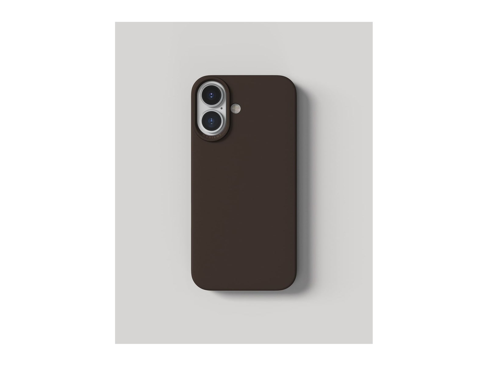 Nudient - Thin Case without MagSafe for iPhone 16 - Dark Brown