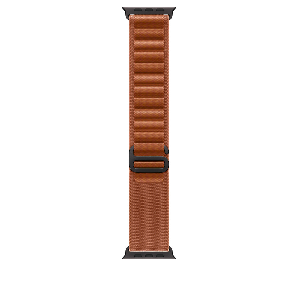 Apple - Apple Watch Alpine Loop - 49mm - Small - Black Titanium Finish - Terra Cotta