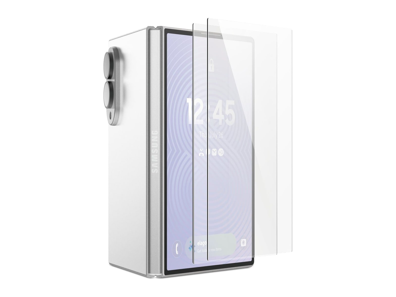 elago - Tempered Glass + Screen Protector (2 Pcs) - Galaxy Z Fold 8